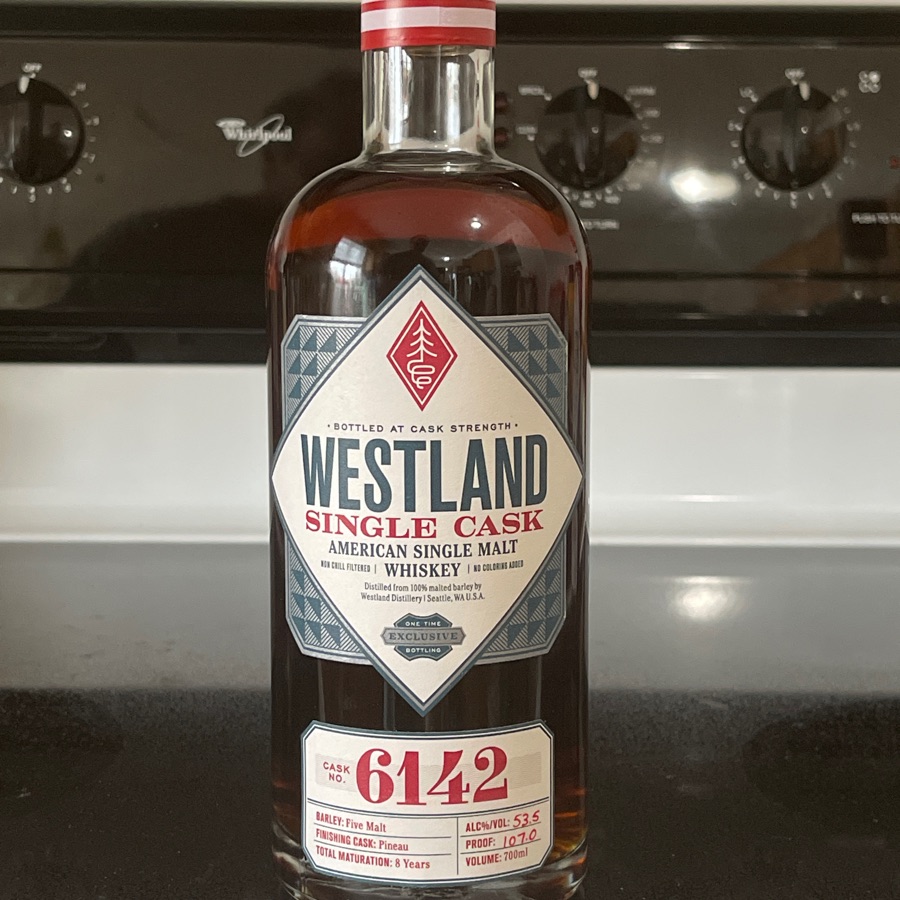 Westland Single Cask Cask Strength Cask No. 6142 Pineau Finished