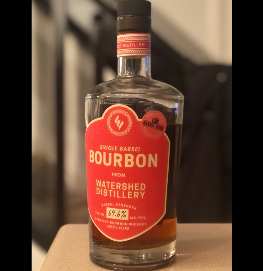 Watershed Bourbon Barrel Strength Single Barrel (Private Select "The Barrel Room")