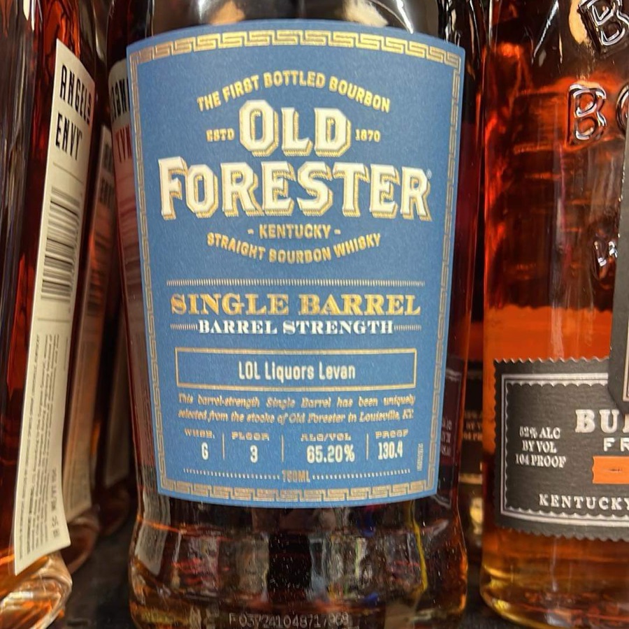 Old Forester Single Barrel Barrel Strength (LOL Liquours Levan)