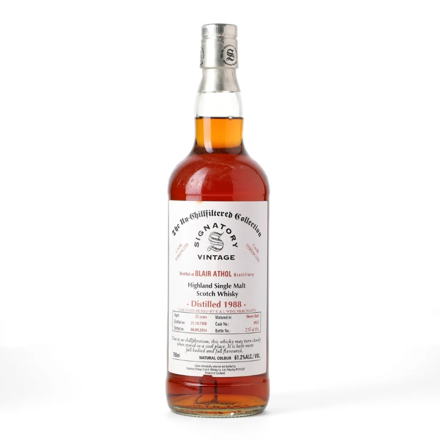 Blair Athol 25 Year 1988-2014 Signatory ('K&L' Private Barrel Selection)