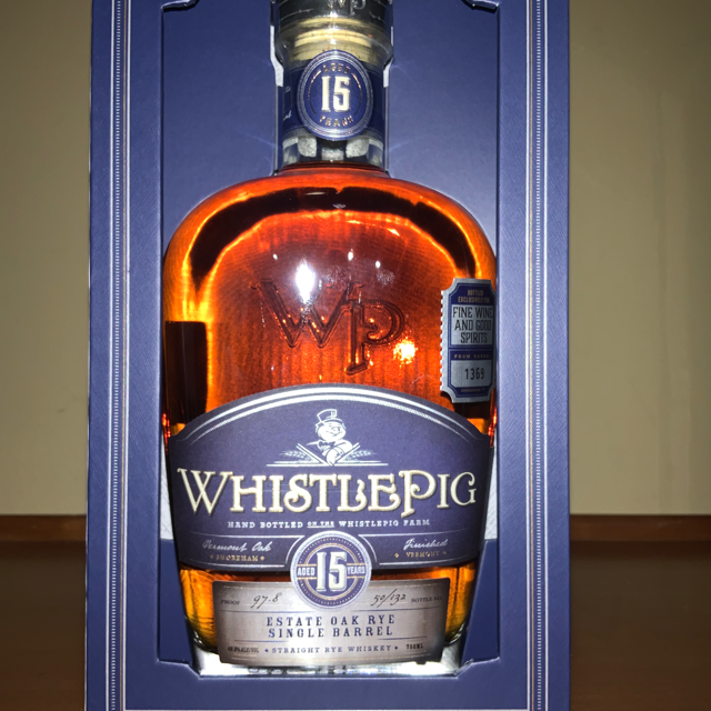 Whistlepig 15 Estate Oak Rye Single Barrel (FWGS Selection)