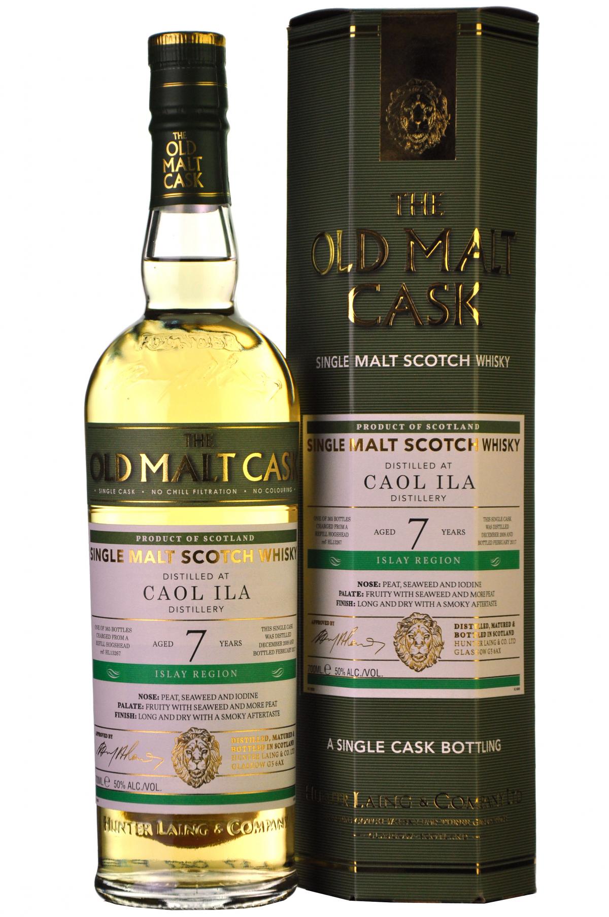 Caol Ila 2009 7 Year Old Malt Cask (Hunter Laing)