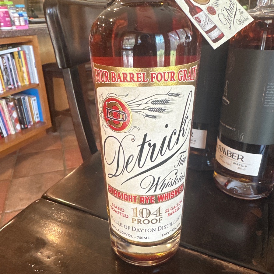Belle of Dayton Detrick Four Barrel Four Grain Straight Rye Whiskey
