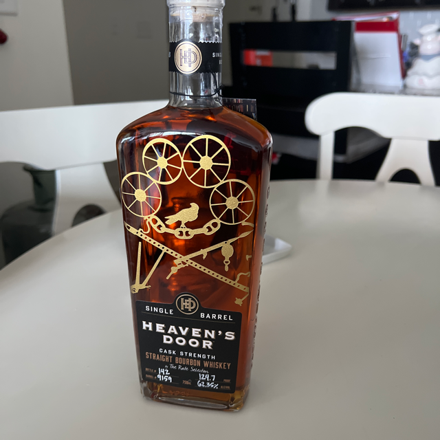 Heaven's Door Single Barrel Cask Strength Straight Bourbon Whiskey (The Rate Selection)