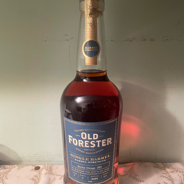 Old Forester Single Barrel Bourbon Barrel Strength (Big Star)