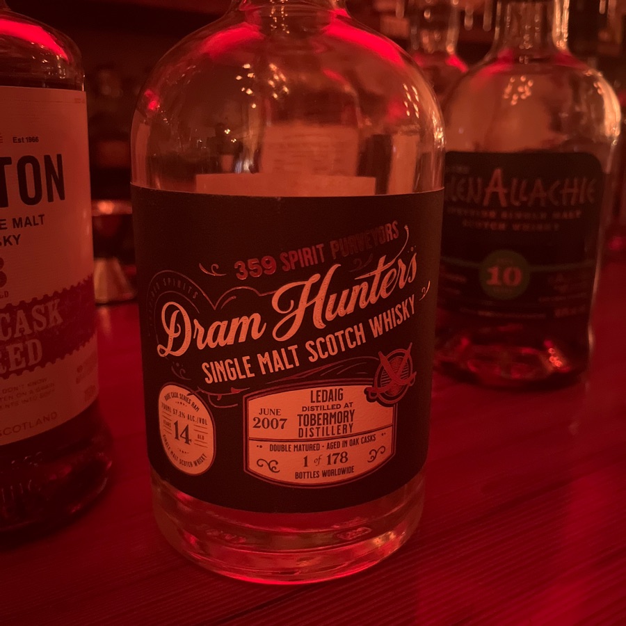 Dram Hunter's 359 Spirit Purveyor's Single Cask Ledaig 14 Year