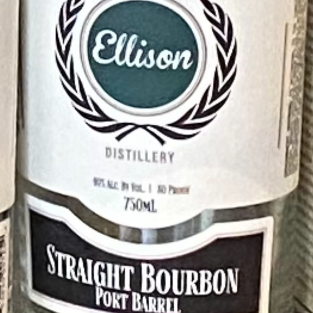 Ellison Straight Bourbon Port Barrel