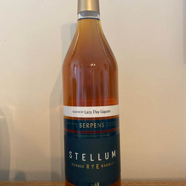 Stellum Single Barrel Rye - Lazy Day Liquors