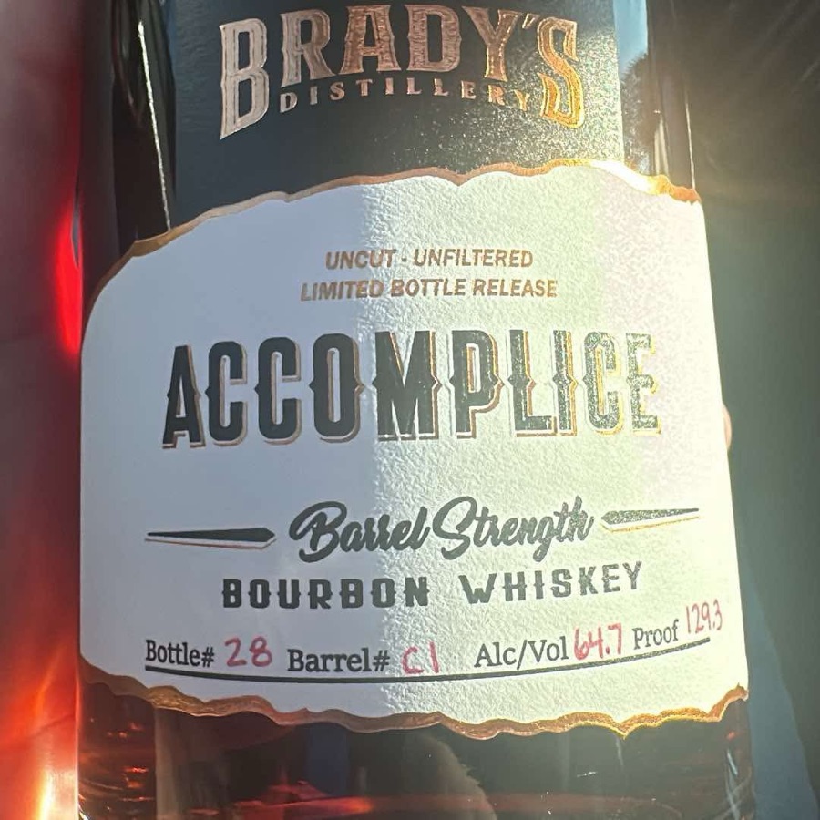 Brady's Distillery Bourbon - Barrel Strength "C01"