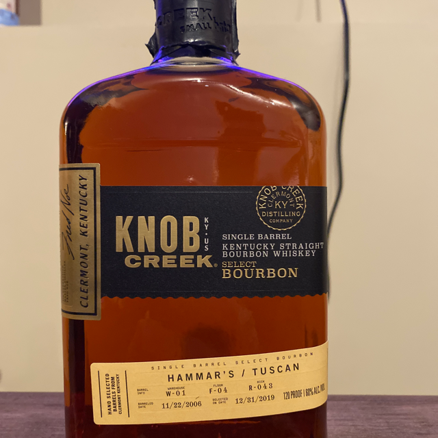 Knob Creek single barrel select Hammar's/Tuscan