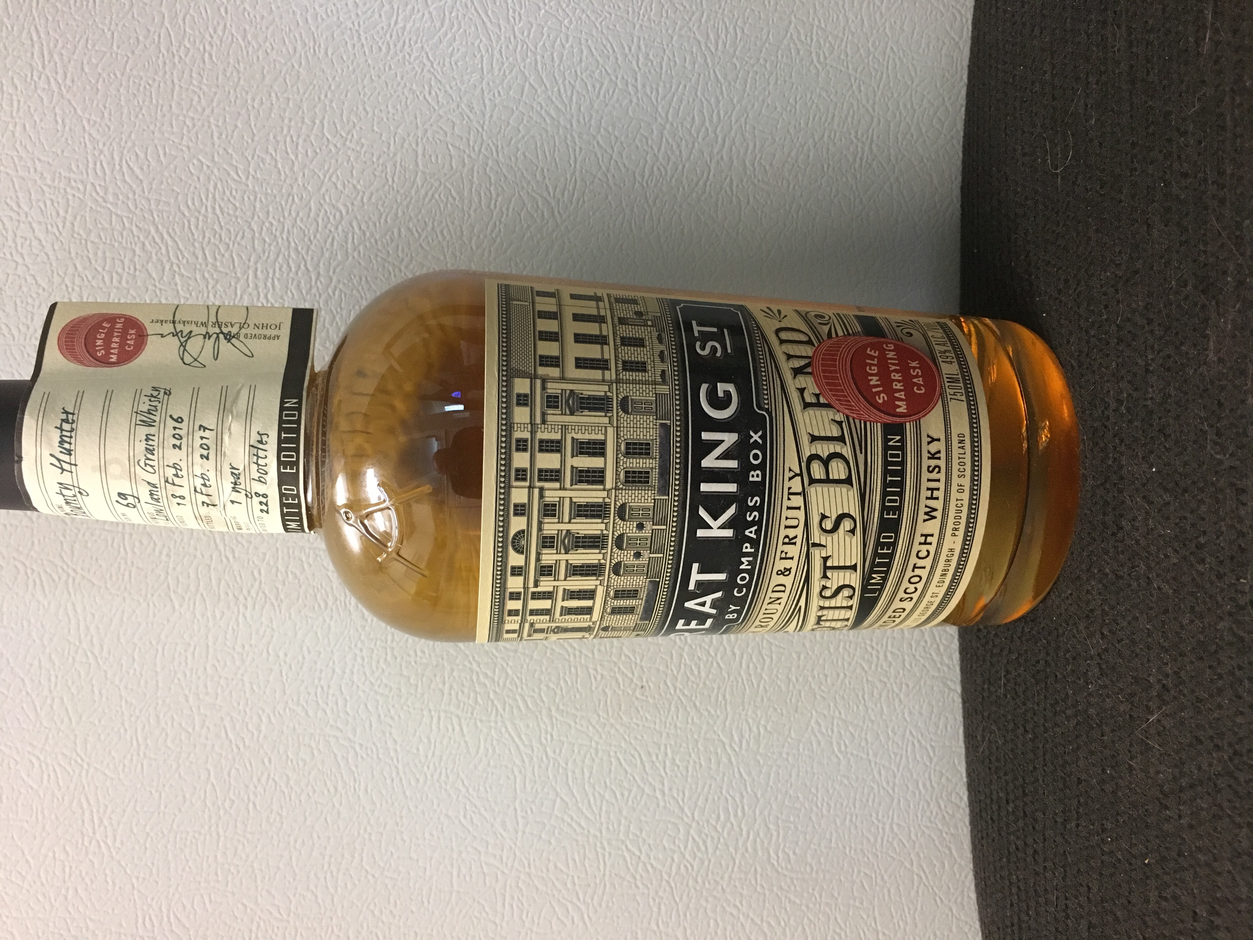 Compass Box Great King St Artist's Blend Single Marrying Cask (Bounty Hunter)