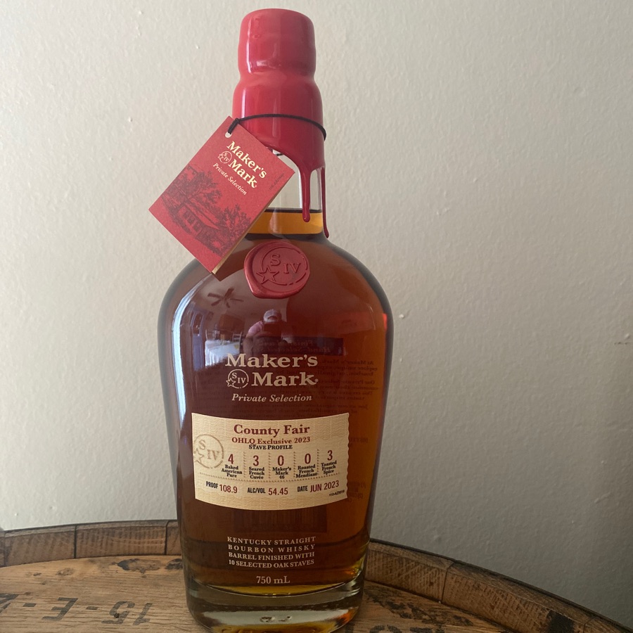 Maker's Mark Private Selection Stave Profile OHLQ 2023 County Fair