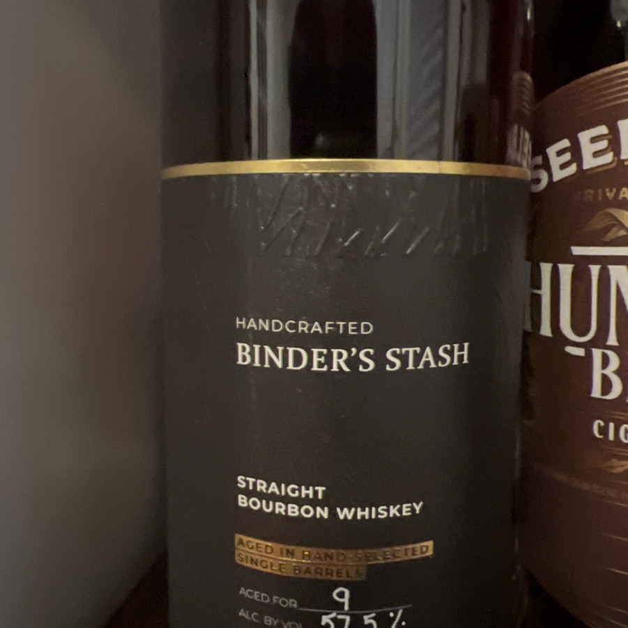 Binder's Stash Straight Bourbon Whiskey