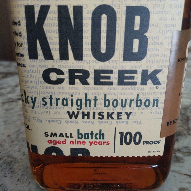 Knob Creek 9 Year - Dusty Red Letters