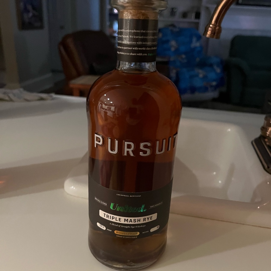 Pursuit United Triple Mash Rye 
uncut & unfiltered