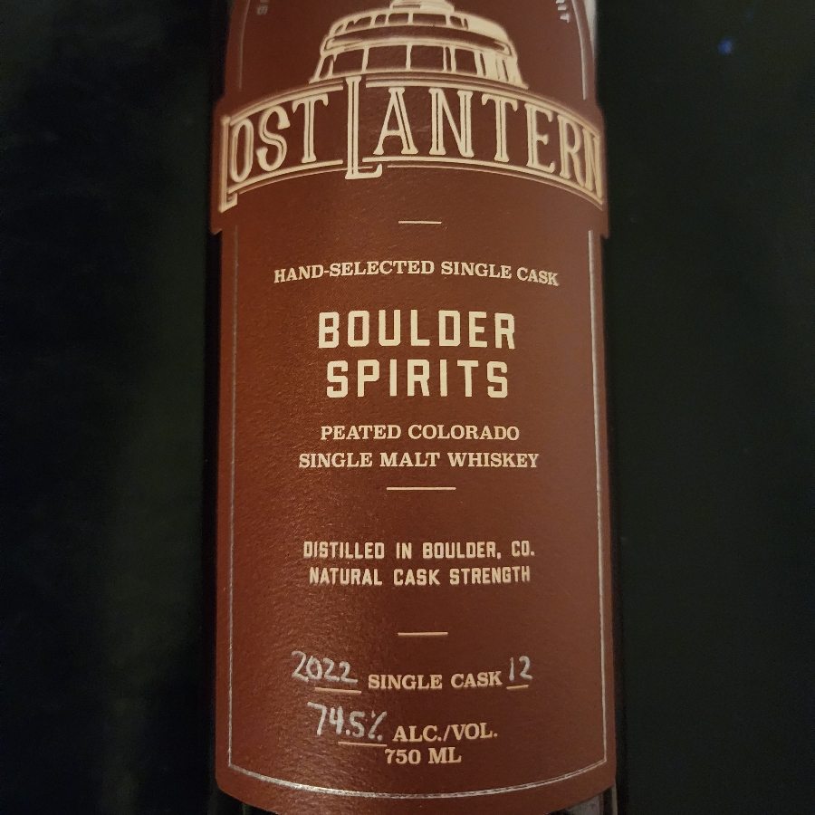 Boulder Spirits Peated Colorado Single Malt 2022 Single Cask #12 (Lost Lantern)