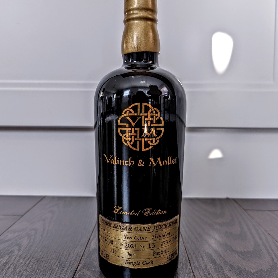 Valinch & Mallet Ten Cane 2008 13 Year Trinidadian Rum