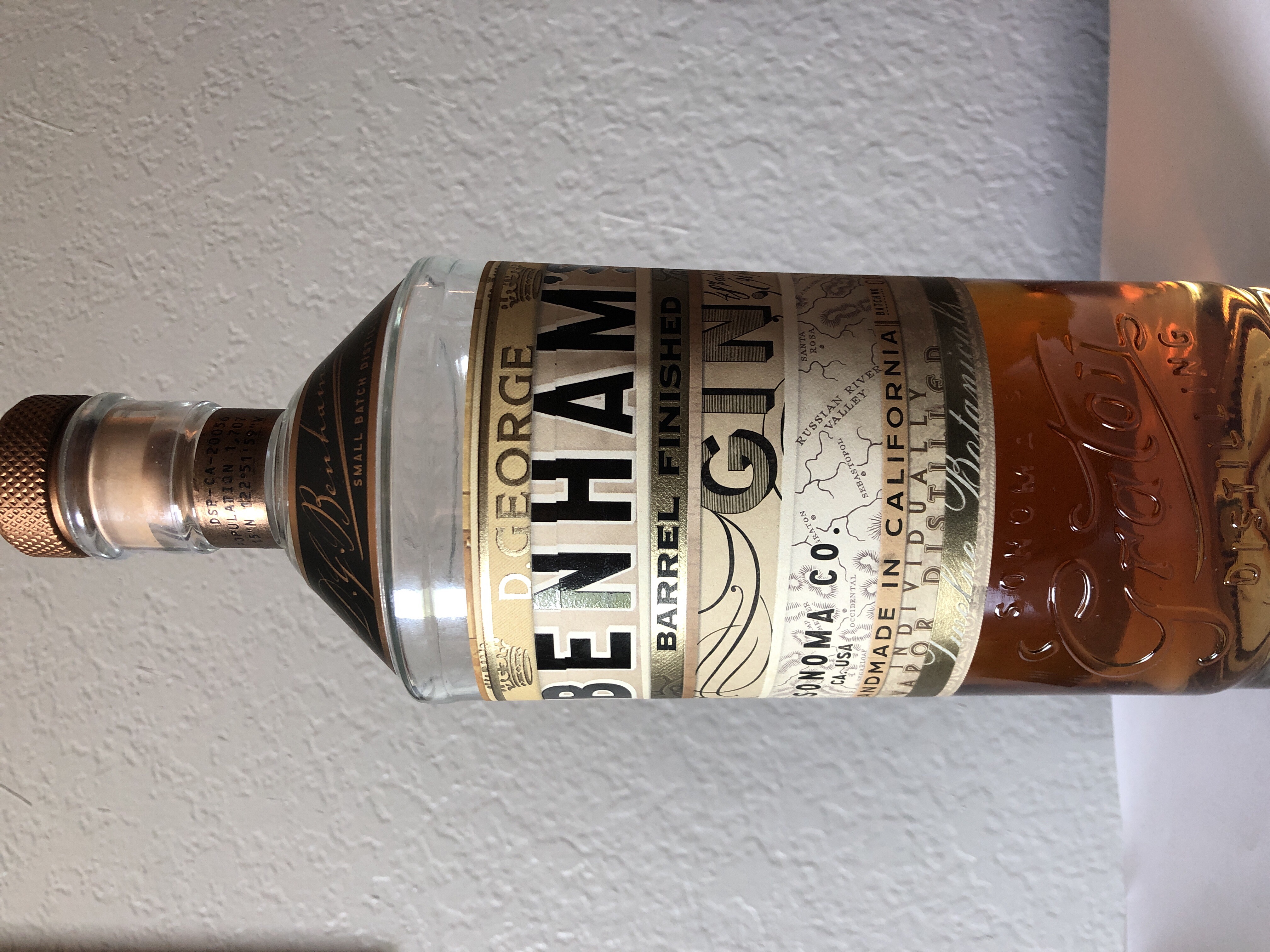 Benham's Barrel Finished Gin