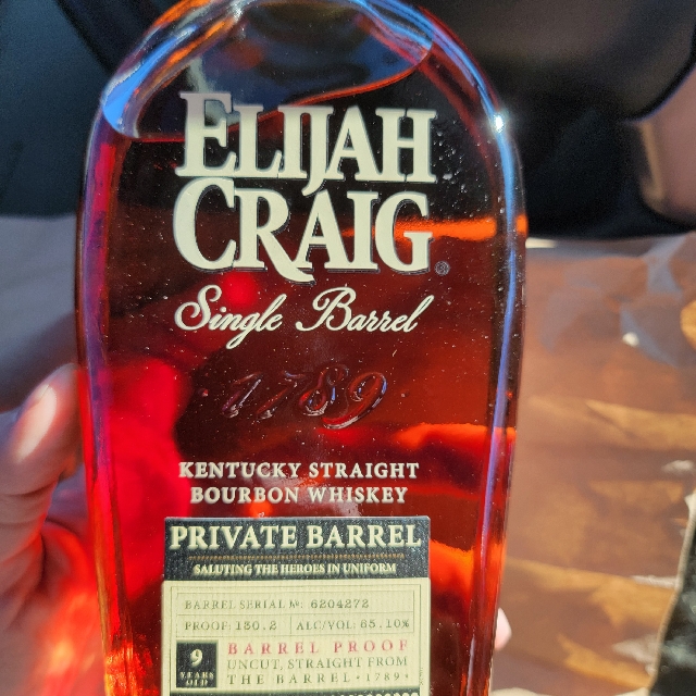 Elijah Craig Private Barrel Saluting Those Who Serve