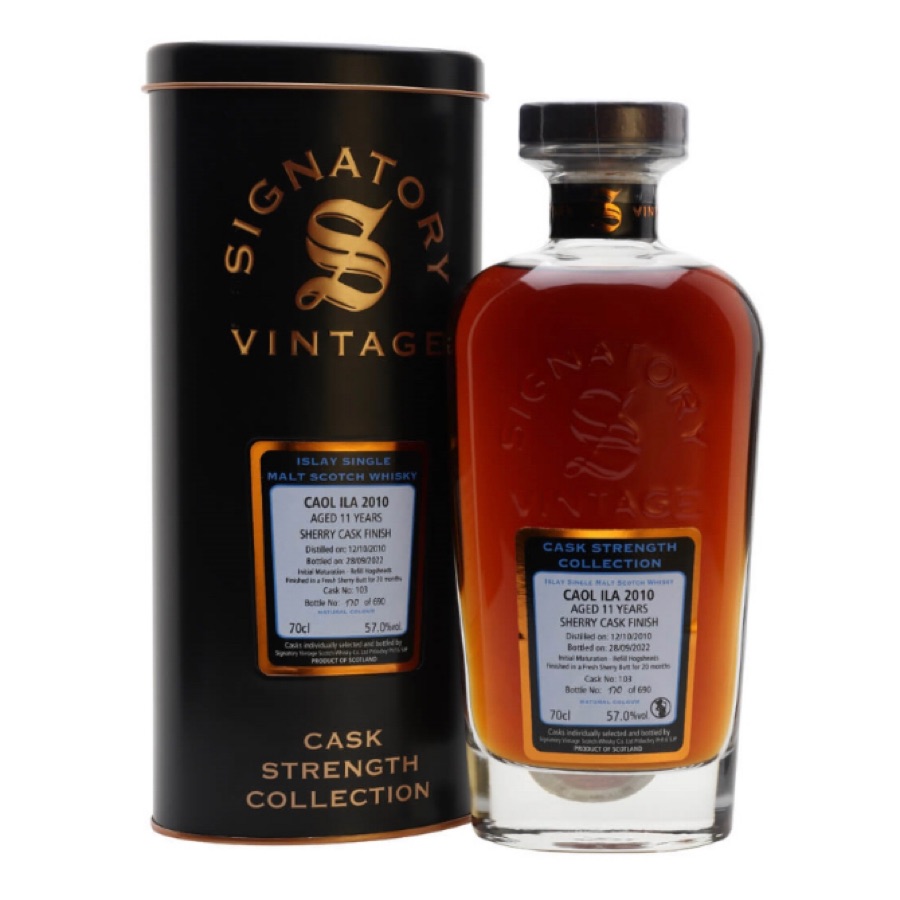Caol Ila 2010 11 Year Old Single Cask No. 103 (Signatory)