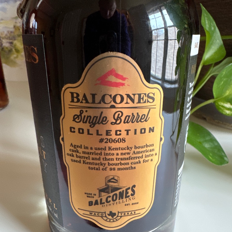 Balcones Texas, single malt whisky single barrel 20608