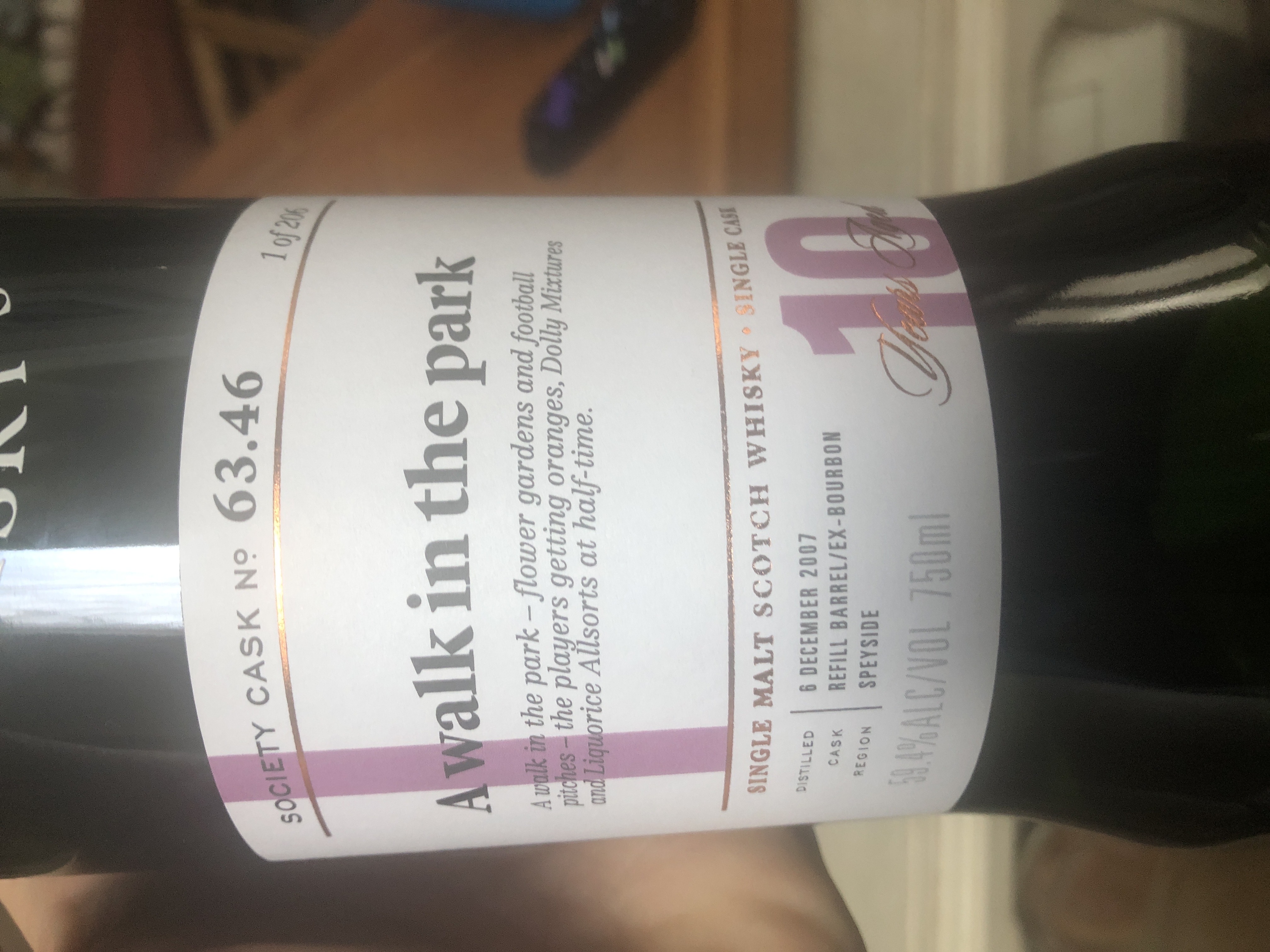 A walk in the park 63.46 (SMWS)