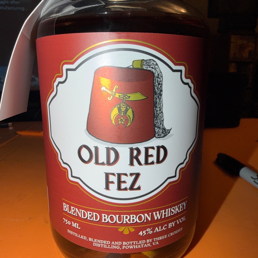 old red fez blended bourbon whiskey