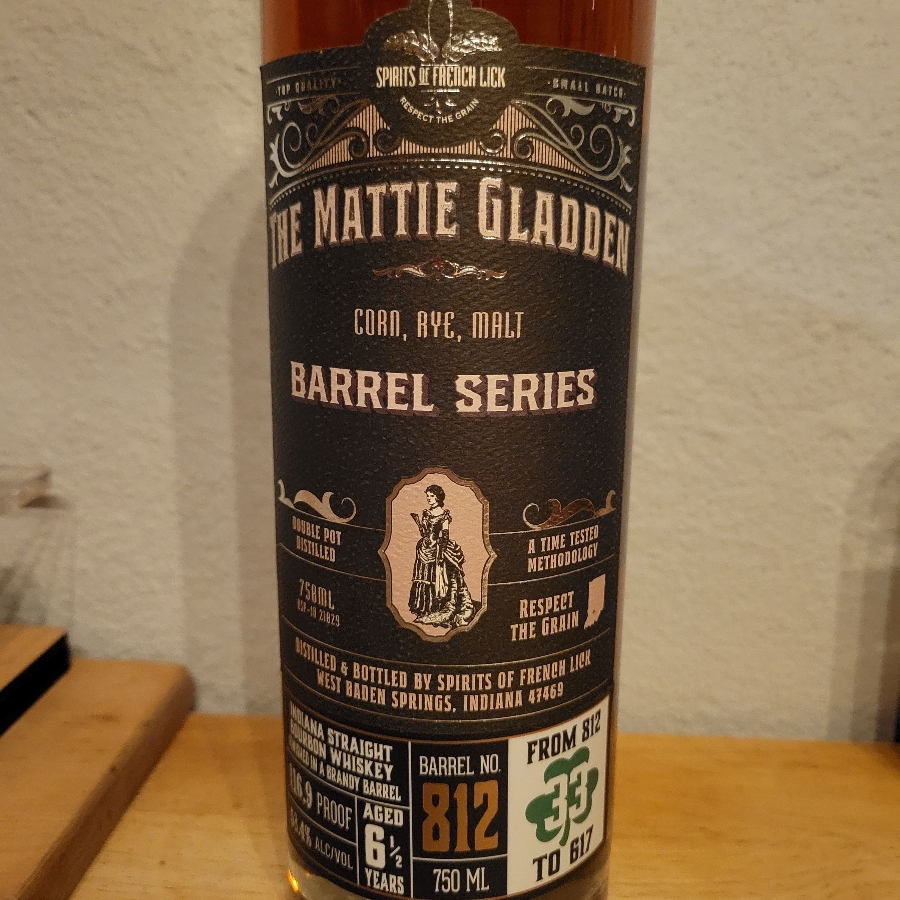 Spirits of French Lick - The Mattie Gladden Barrel Series