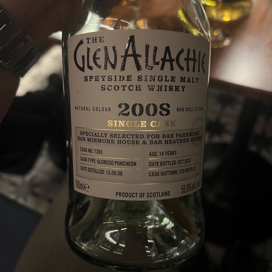 Glenallachie 2008 Single Cask 14 Years Oloroso Puncheon #7393