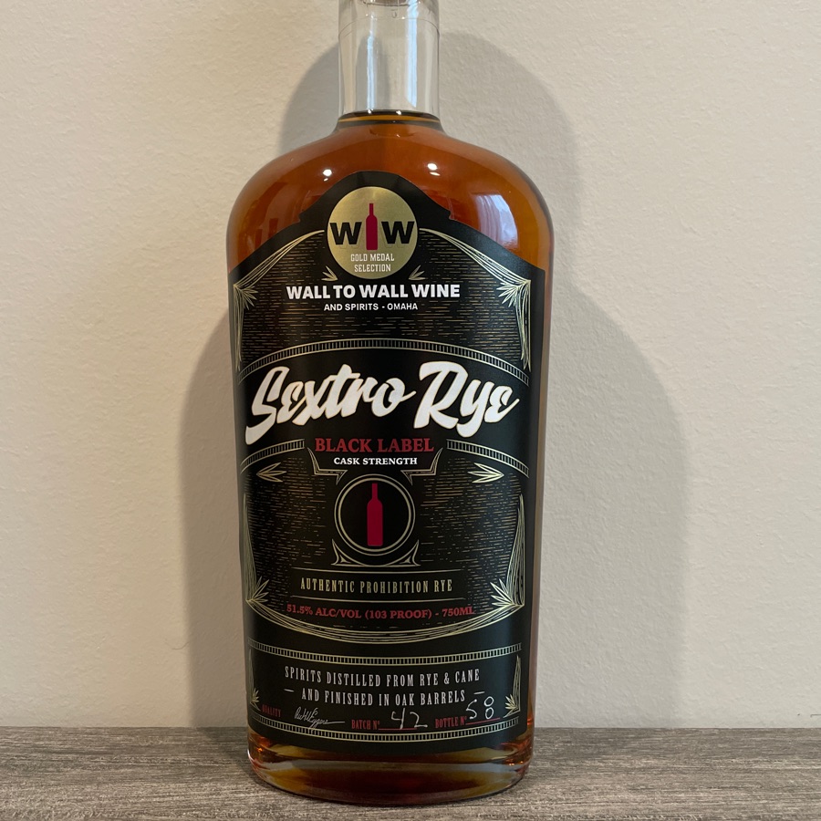 Sextro Rye Black Label Cask Strength (Wall to Wall Wine and Spirits-Omaha)