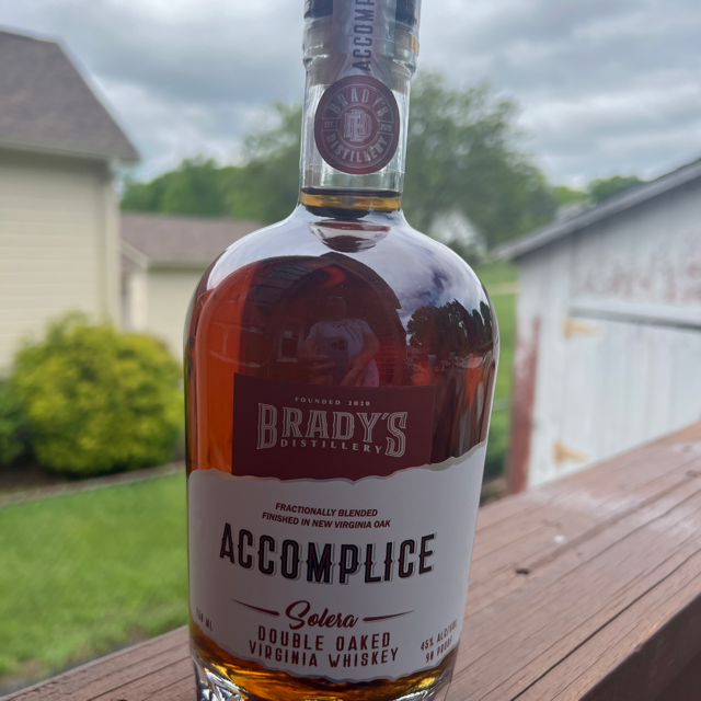 Accomplice- Solera Double Oaked Virginia Whiskey