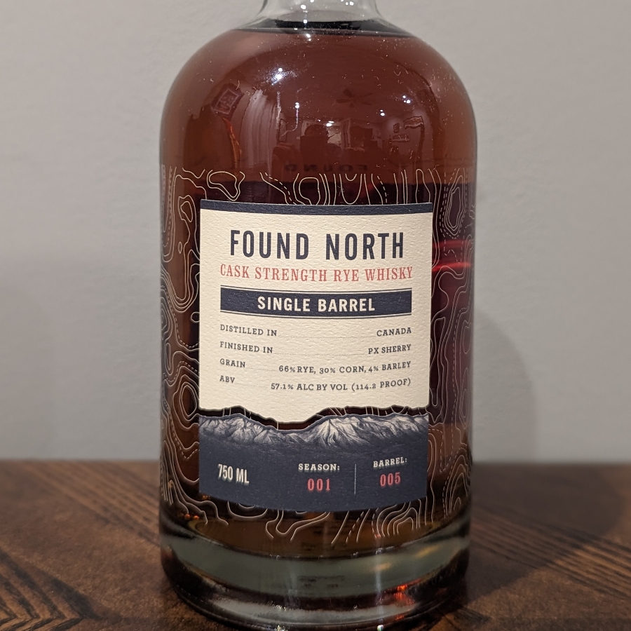 Found North Cask Strength Rye Whisky Single Barrel (Season 001, Barrel 005)