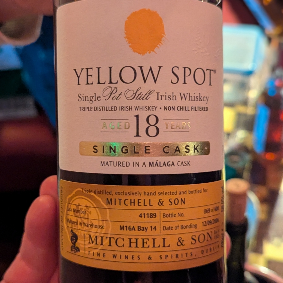 Yellow Spot Single Cask 18 Year Old