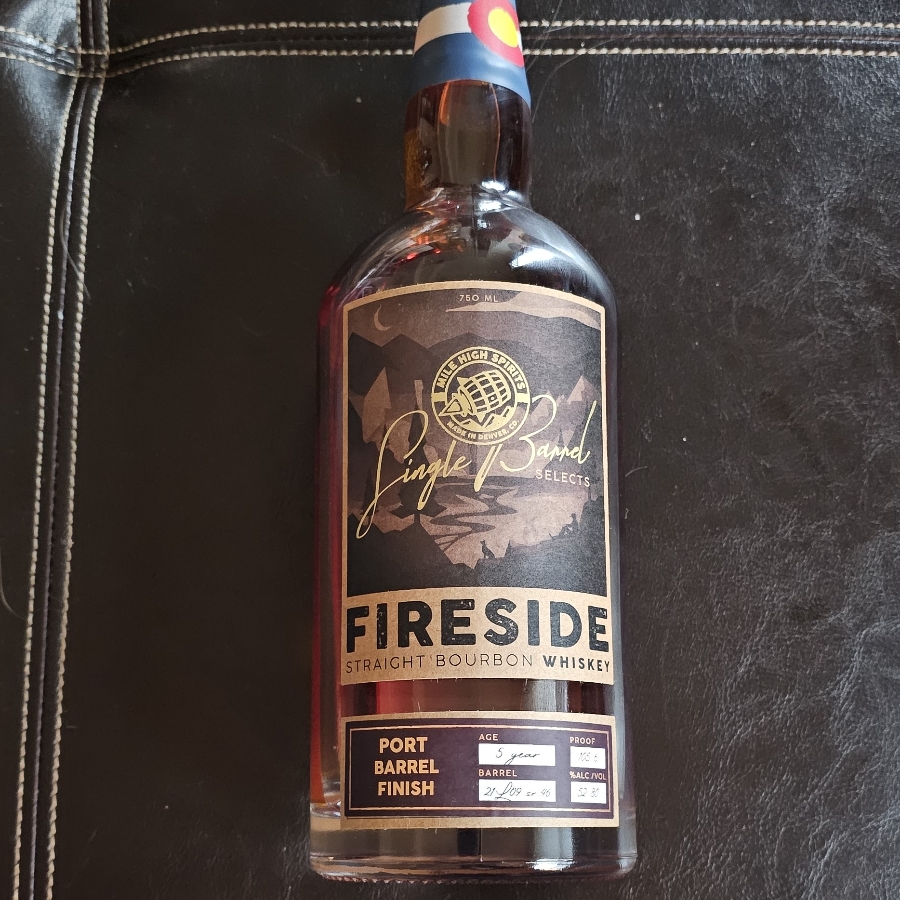 Fireside Mile High Spirits single barrel port barrel finish