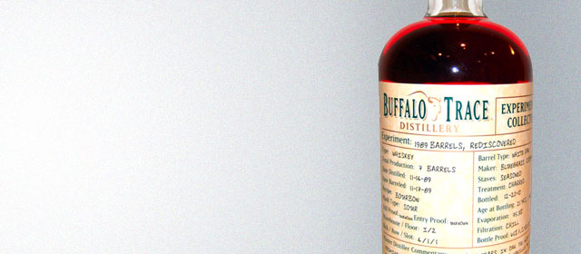 Buffalo Trace Experimental Collection 1989 Barrels, Rediscovered