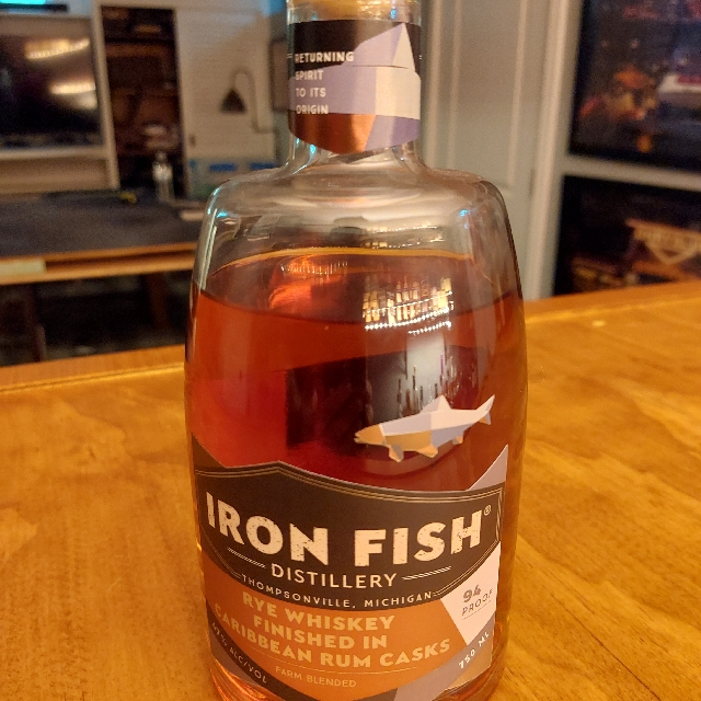 Iron Fish Rye Whiskey Finished In Caribbean Rum Casks