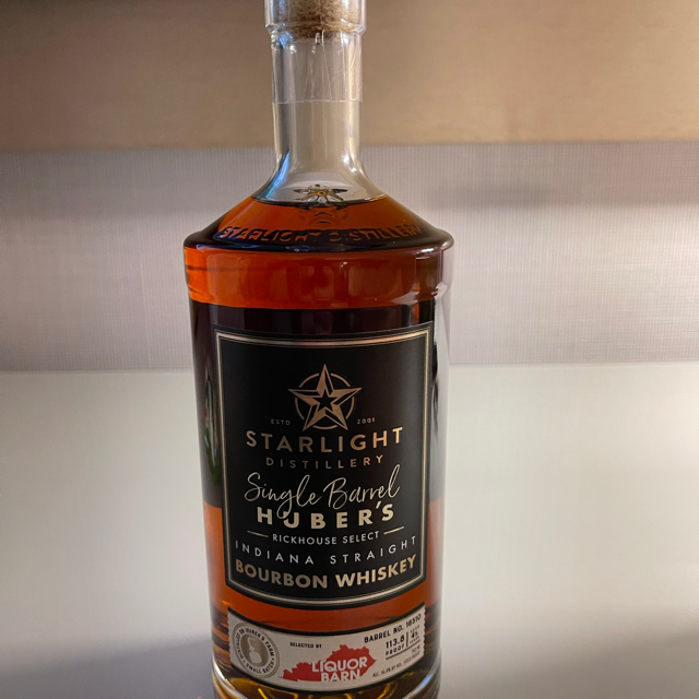 Starlight single barrel Huber's rickhouse select (Liquor Barn pick)