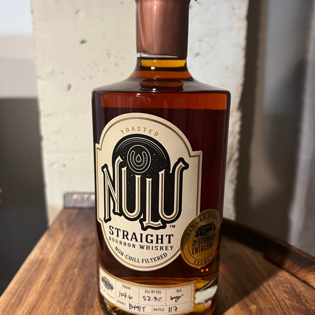 Nulu Single Barrel Straight Whiskey - The Bourbon Enthusiast Pick "Cinnamon Toast Crunch"