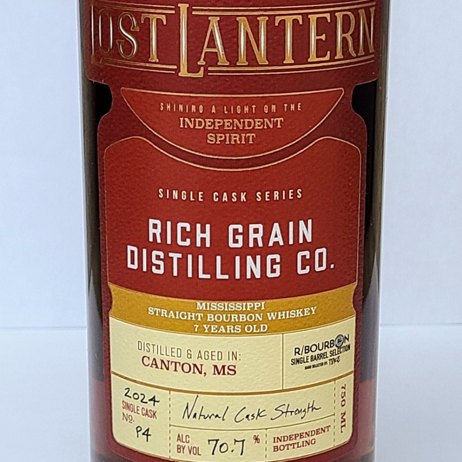 Lost Lantern - Rich Grain Distilling- Mississippi Straight Bourbon - r/Bourbon Single Barrel by T8KE