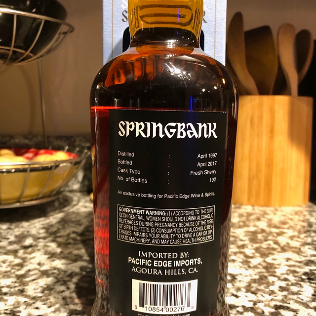 Springbank Single Cask 20 years