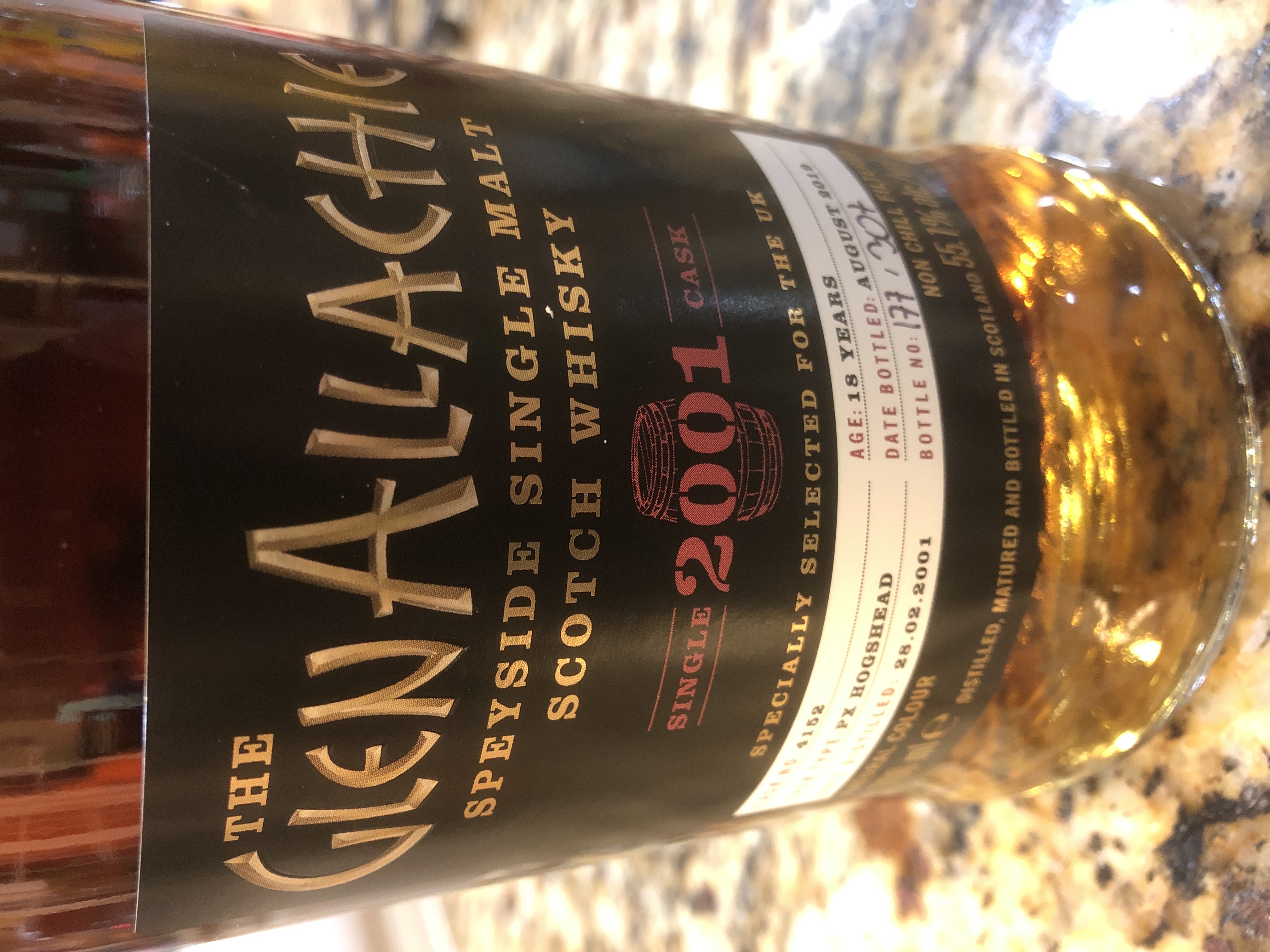 Glenallachie 2001 18 Year Single Cask #4152 PX Hogshead