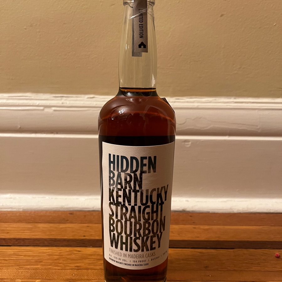 Hidden Barn Kentucky Straight Bourbon Finished in Medeira Casks Batch #1