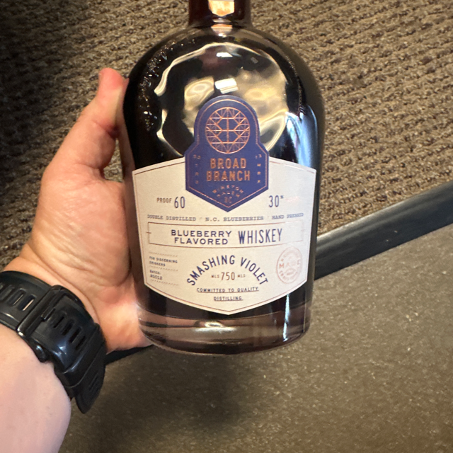 Broad Branch Smashing Violet Blueberry Flavored Whiskey