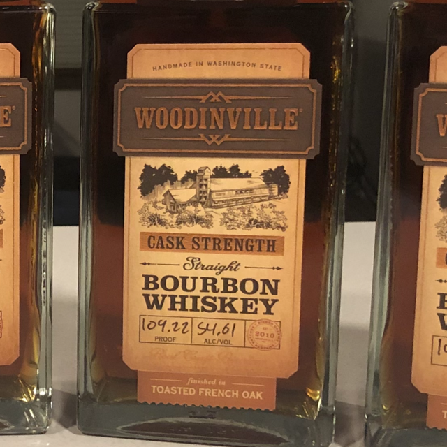Woodinville Cask Strength Straight Bourbon, Finished in Toasted French Oak