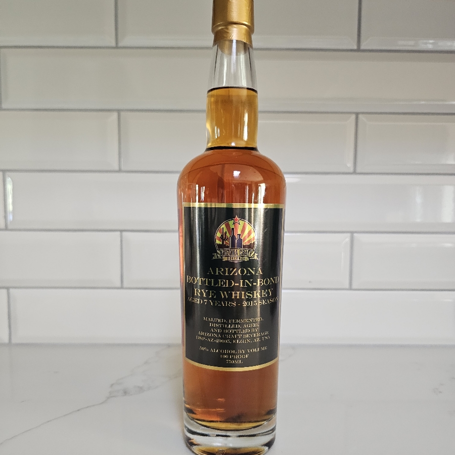 Arizona Bottled in Bond Rye Whiskey 7yr 2015