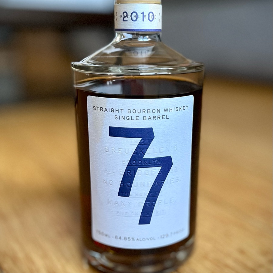 Breuckelen 77 Straight Bourbon Whiskey Single Barrel Oated