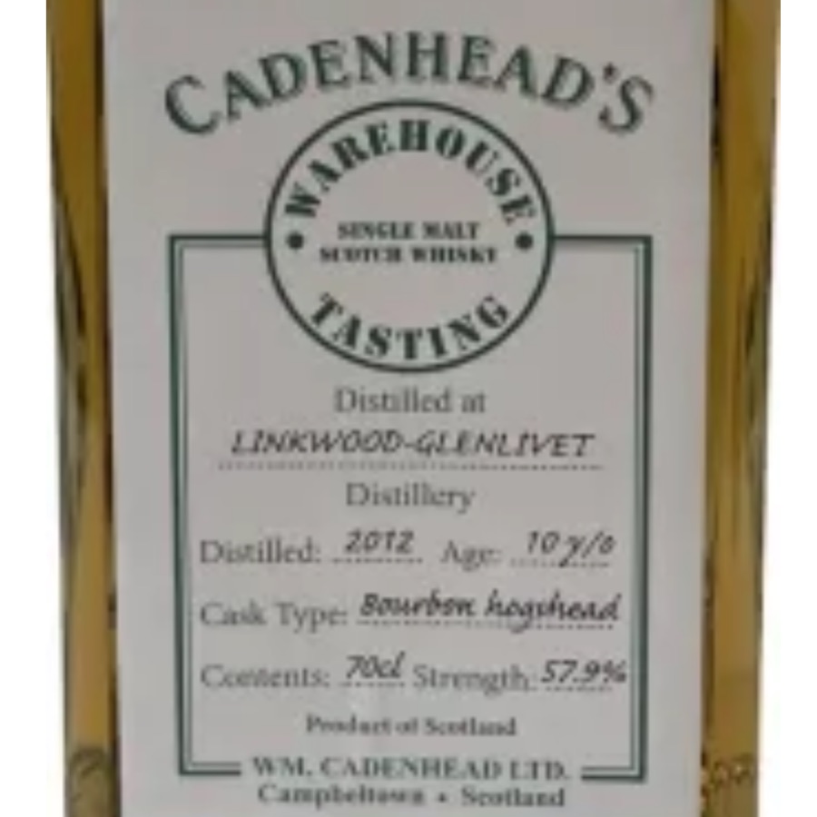 Linkwood-Glenlivet 2012 10 Years Cadenhead's Warehouse Tasting (2024 Campbeltown Malts Festival)