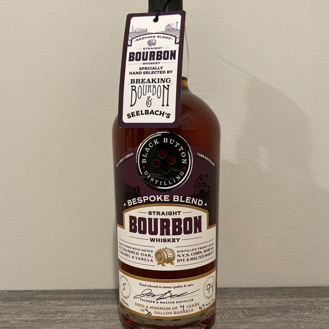 Black Button Straight Bourbon Whiskey Bespoke Blend (Breaking Bourbon)
