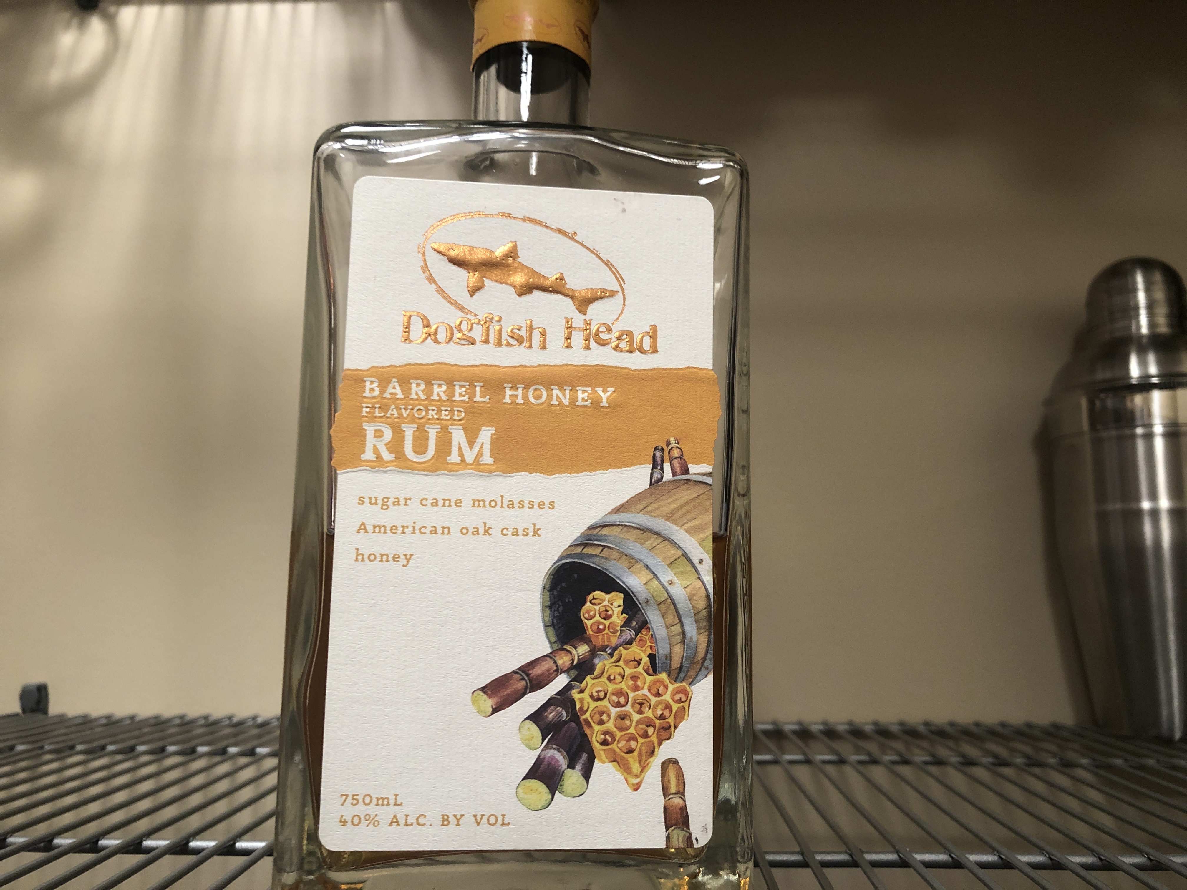 Dogfish Head Barrel Honey flavored rum