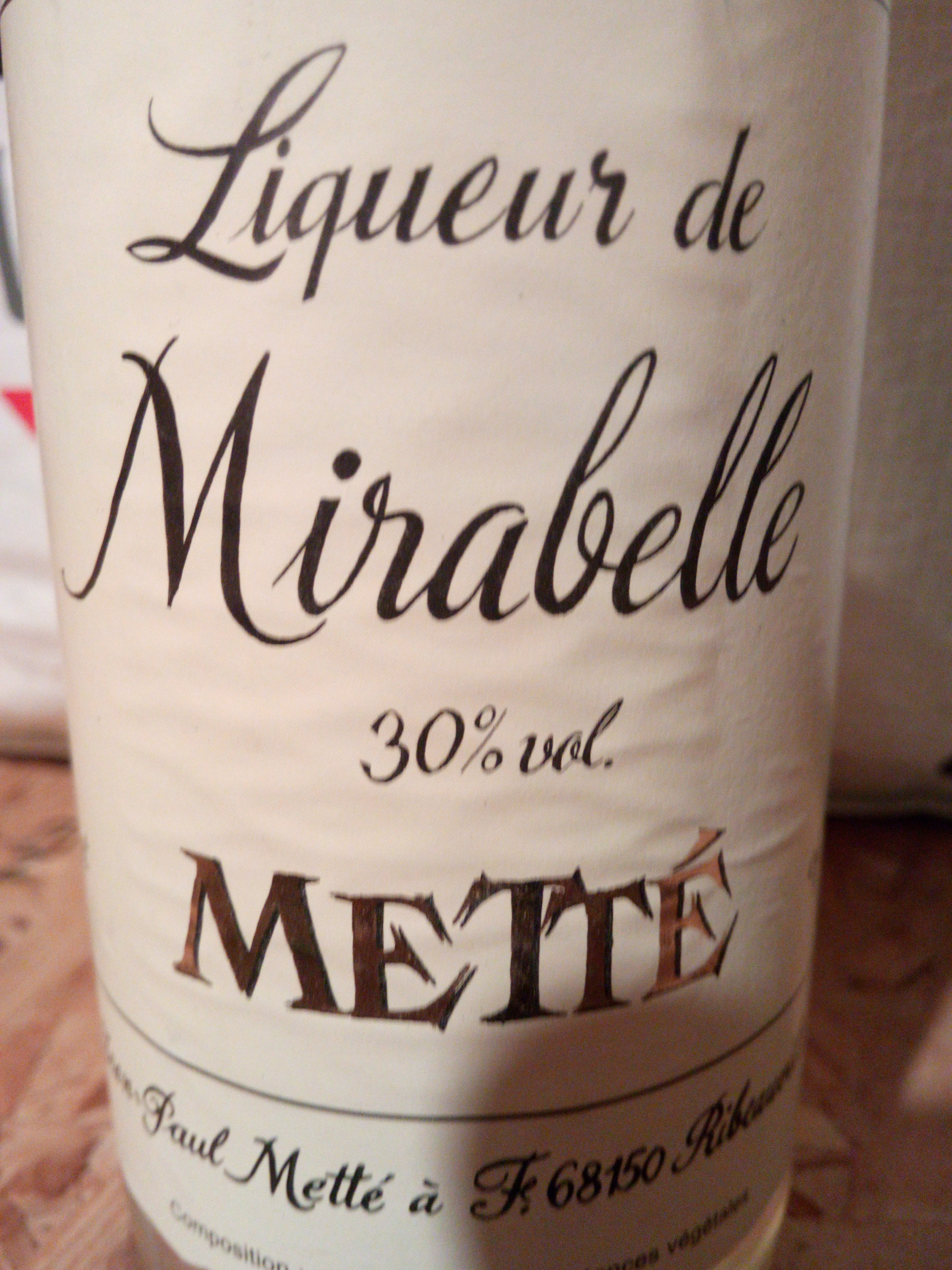 Liqueur de mirabelle